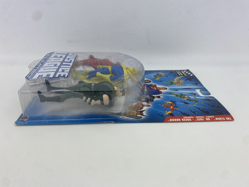 DC Superheroes Justice League Unlimited 3 Pack Flash Dr Fate Green Mattel 2004