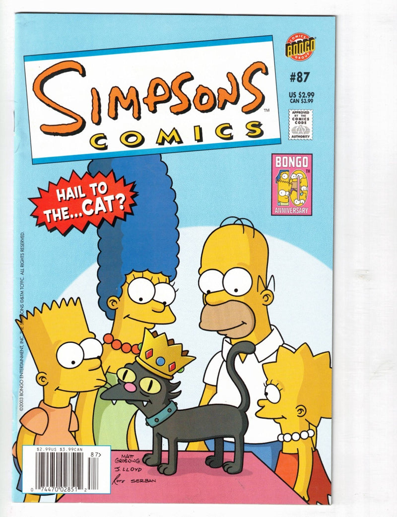 The Simpsons #87 2003 Newsstand Variant