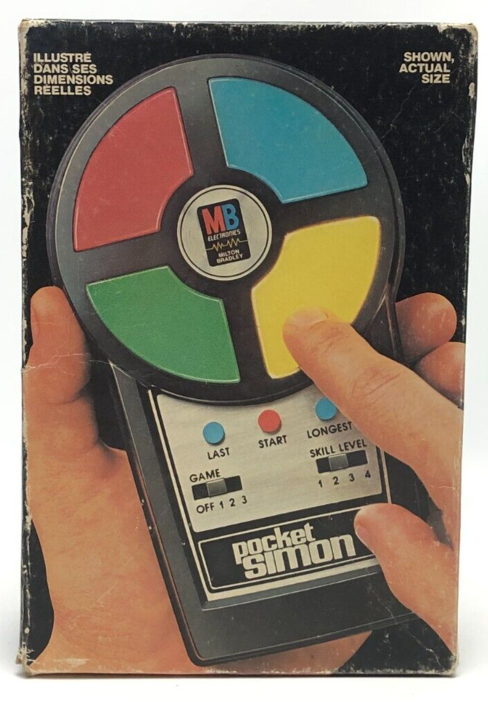 Pocket Simon Computer Controlled Game 1980 Milton Bradley Working In Box