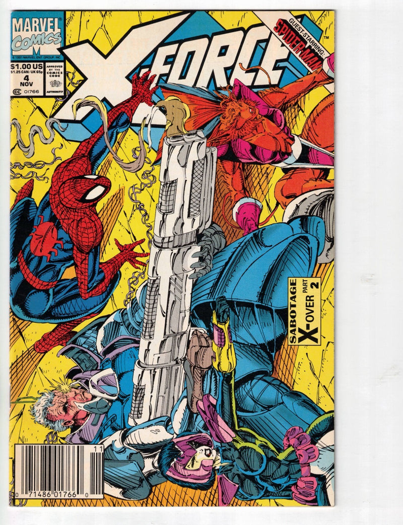 X-Force #4 1991 Newsstand Variant