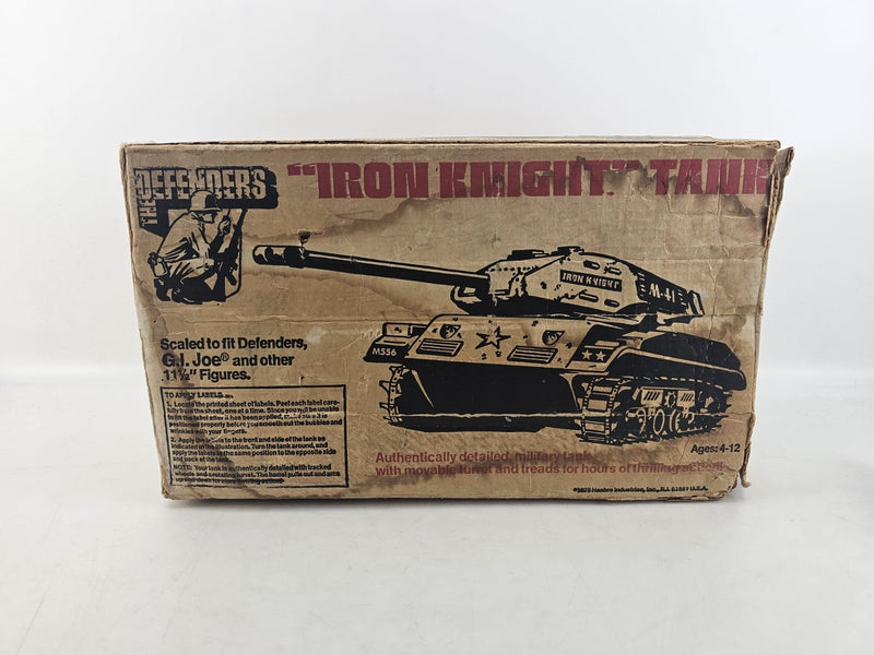 GI JOE IRON KNIGHT TANK DEFENDERS  W/ ORIGINAL BOX 1975 VINTAGE