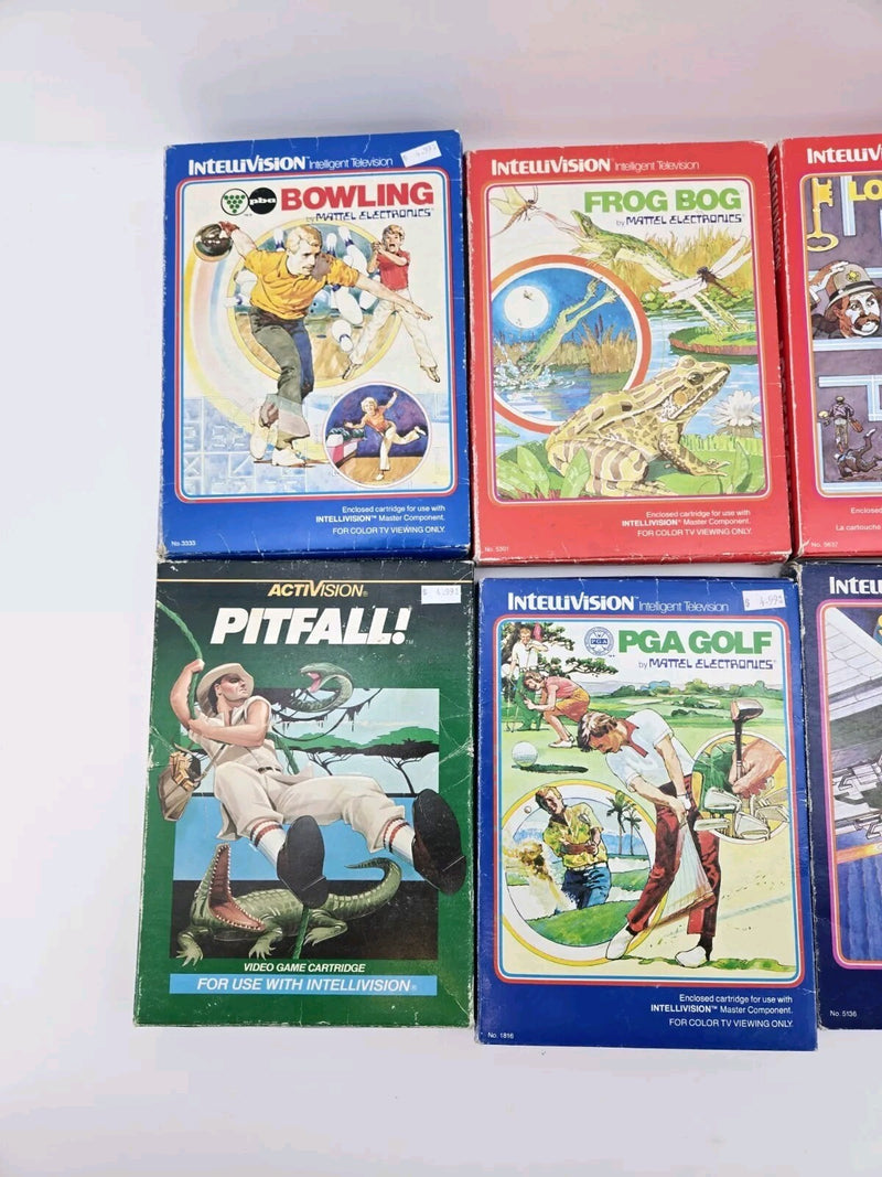 Lot of 10 Intellivision Video Games In Box Vintage Lot #3