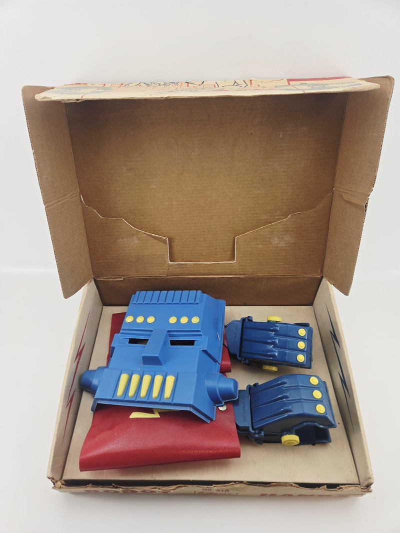 Vintage 1958 Kilgore Toys Robot Hands & Mask Space Set w/Display Box! Very Rare!