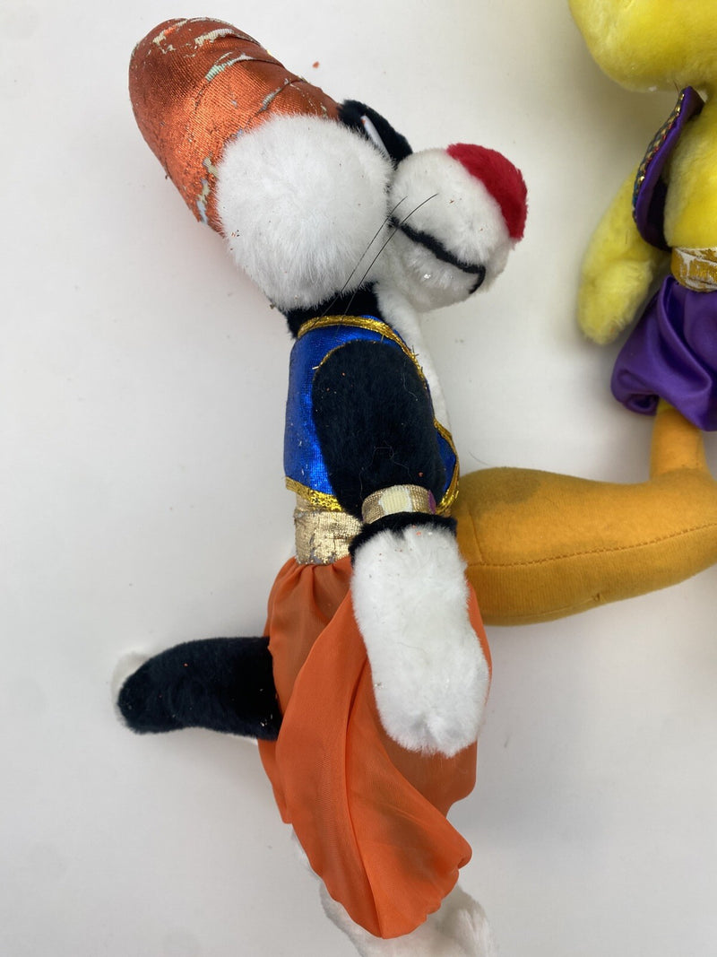 Vintage Looney Tunes Sylvester Genie Plush 16" New With Tags & Tweety 24 Inch