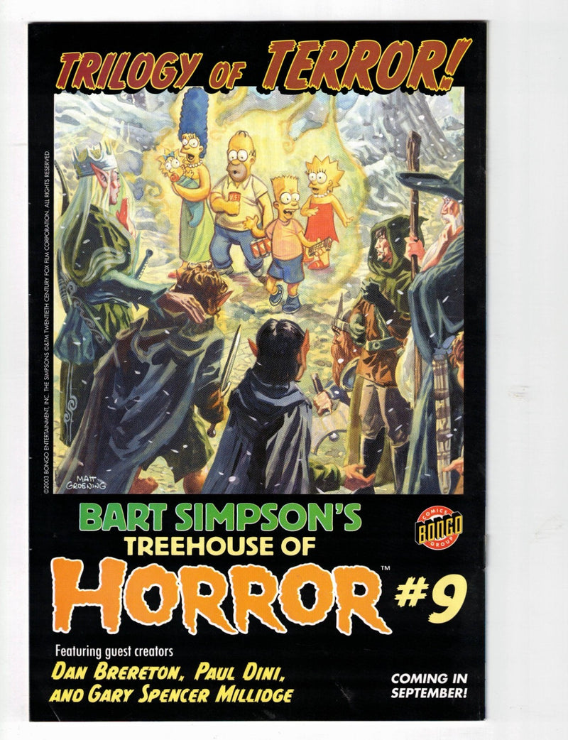 The Simpsons #86 2003 Newsstand Variant