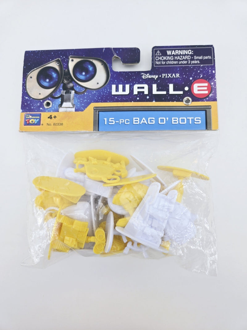 Disney Pixar WALL-E Wall E 15 pieces Bag o' Bots Toy Figures NEW Think Way Toy