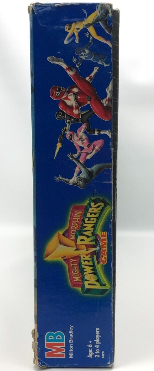 Mighty Morphin Power Rangers Game 1993 Milton Bradley Incomplete Open Box