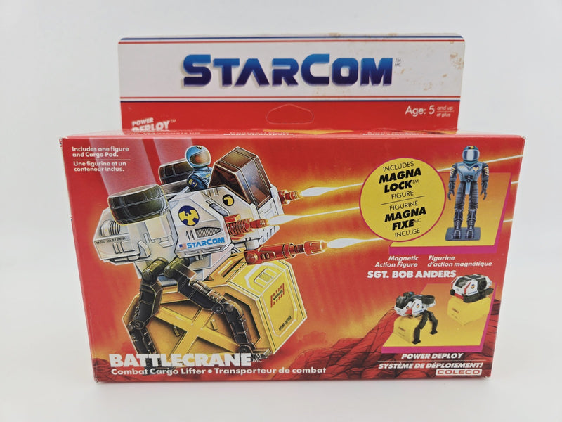 Starcom BATTLECRANE w/ SGT. BOB ANDERS 100% Complete Coleco 1986 PLEASE READ