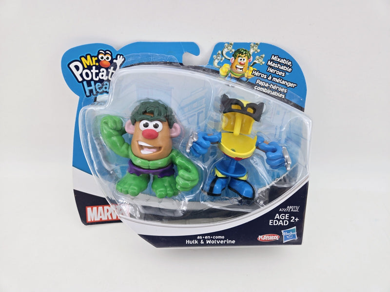 Marvel Mixable Mashable Heroes Mr Potato Head Wolverine Hulk Hasbro 2013 READ