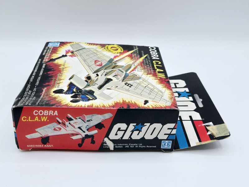 1984 GI Joe Cobra C.L.A.W. CLAW ARAH 100% COMPLETE w CANADIAN BOX NO FLAP CREASE