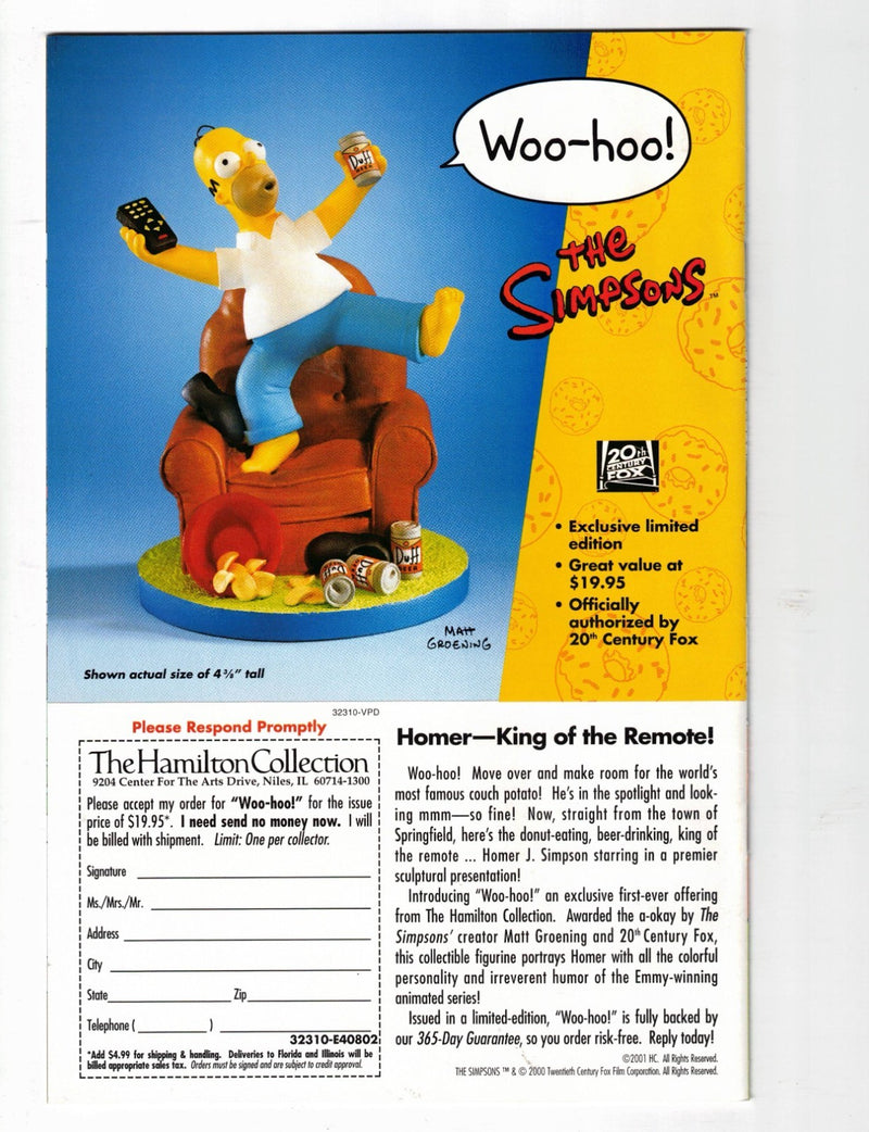 The Simpsons #70 2002 Newsstand Variant