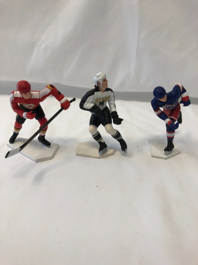 Starting Lineup Trio - Selanne/Fleury/Modano - MISSING STICKS - 1995