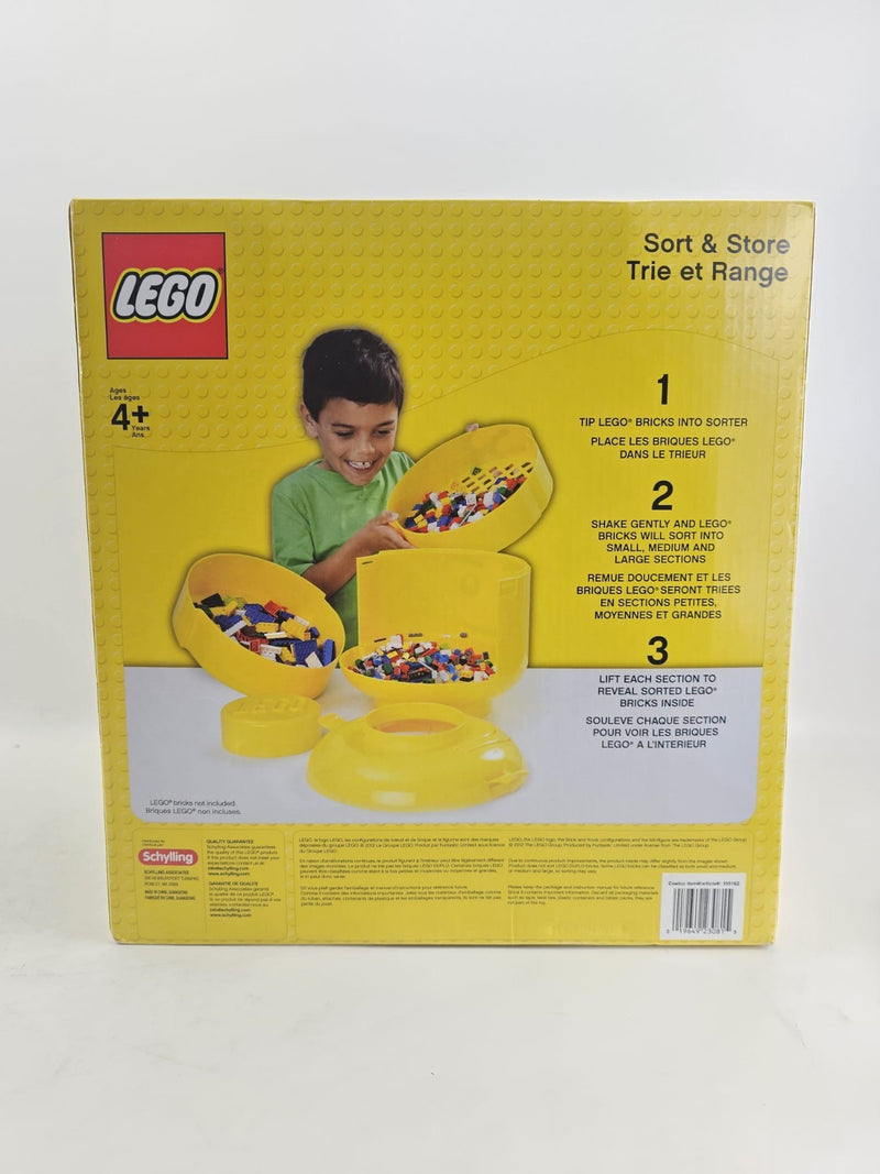 Lego Sort & Store XL Minifigure Head Storage Container Retired 2011 Yellow NEW