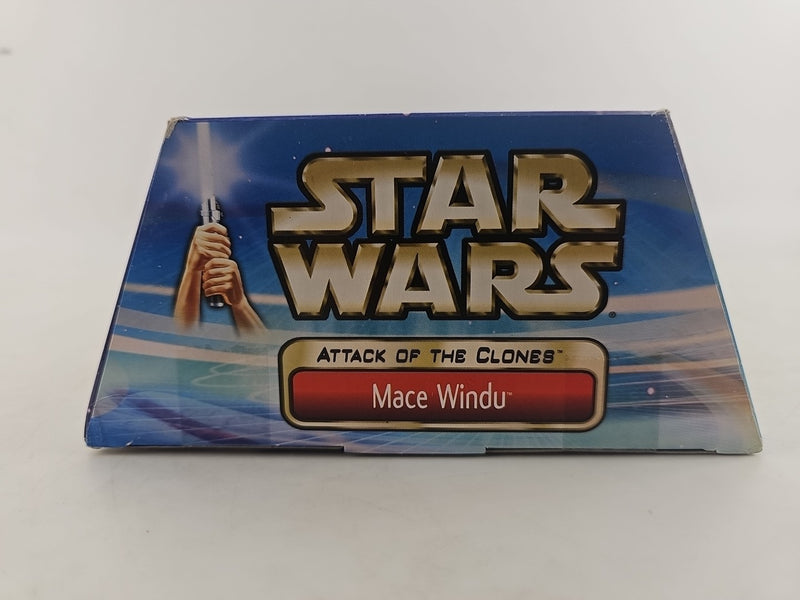 Star Wars Saga Attack of The Clones MACE WINDU 12" Action Figure 2002 New