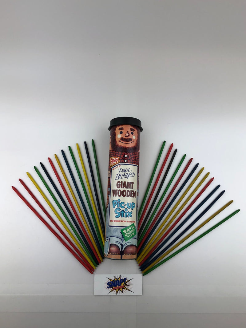 Vintage Paul Bunyan Pic-Up Stix 25 Pieces Rounded Tips 1978 Steven