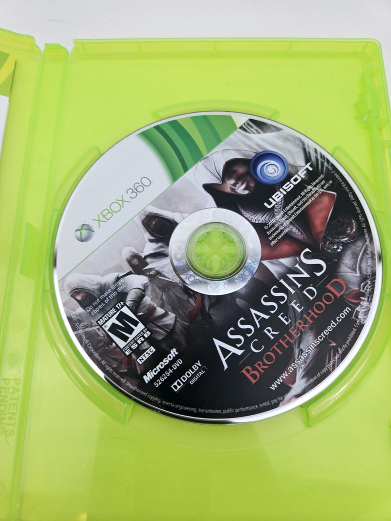 Xbox 360 Cib Tested Working Assassins Creed Brotherhood Single Disc