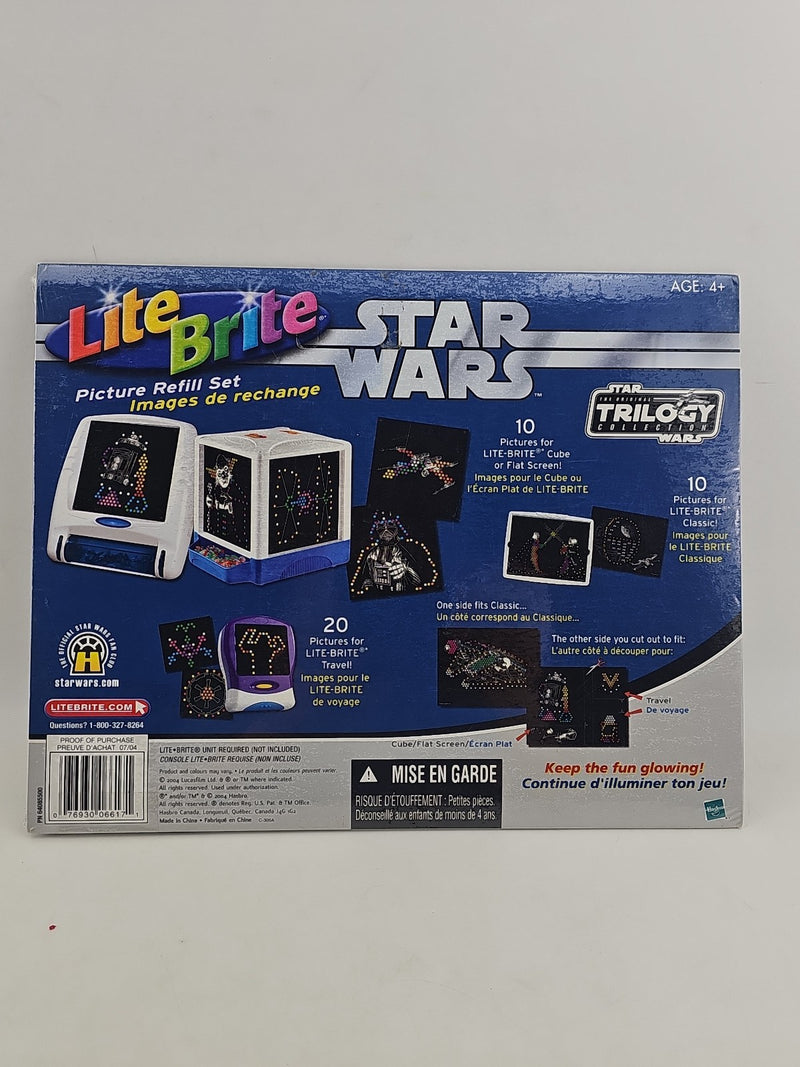 Lite Brite Star Wars Trilogy Collection 10 Picture Refill Set 2004 New Sealed