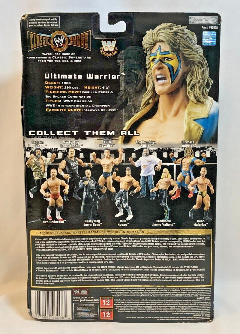 Ultimate Warrior - WWE - Classic Super Stars - 2006 JAKKS Pacific Inc. 93008