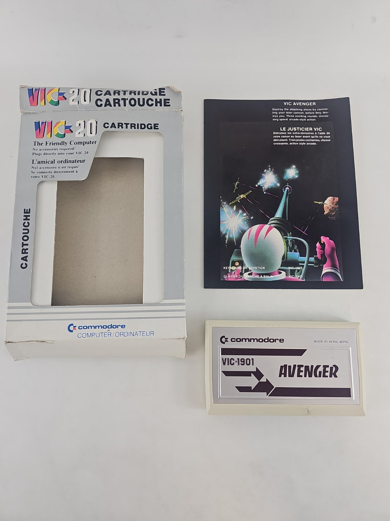 Avenger (VIC-20 Commodore) Complete In Box CIB Untested
