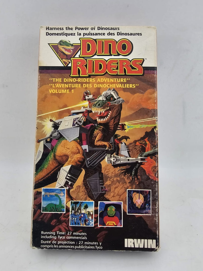 Dino Riders "The Dino Rider's Adventure"  Vintage 1987 VHS