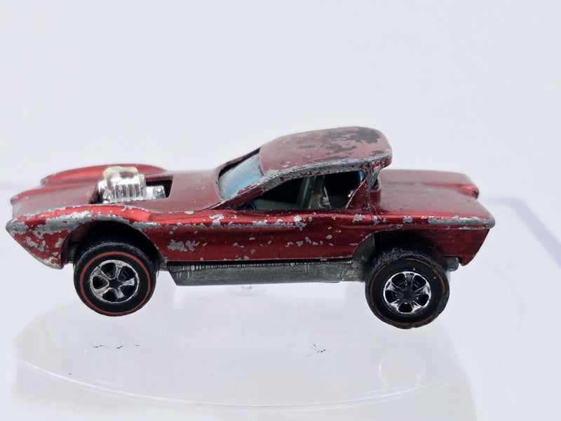 Hot Wheels Redline 1967 Python Early Red Hong Kong Light Interior Black Steering