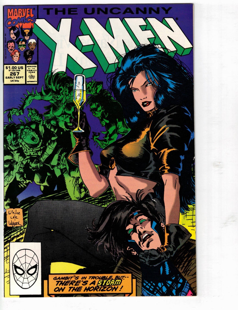 The Uncanny X-men #267 1990 Direct Edition