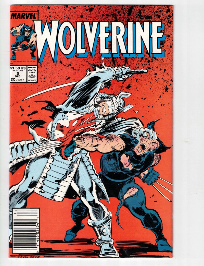Wolverine #2 1988 1st App of Muramasa Blade Newsstand Variant