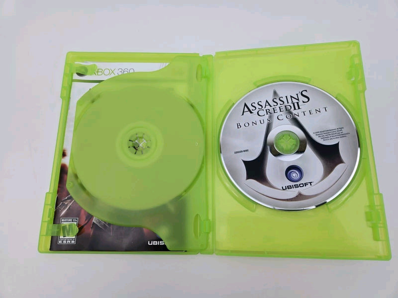 Xbox 360 Cib Complete In Box Tested  Working ASSASSIN'S CREED 2 W/ Bonus Content