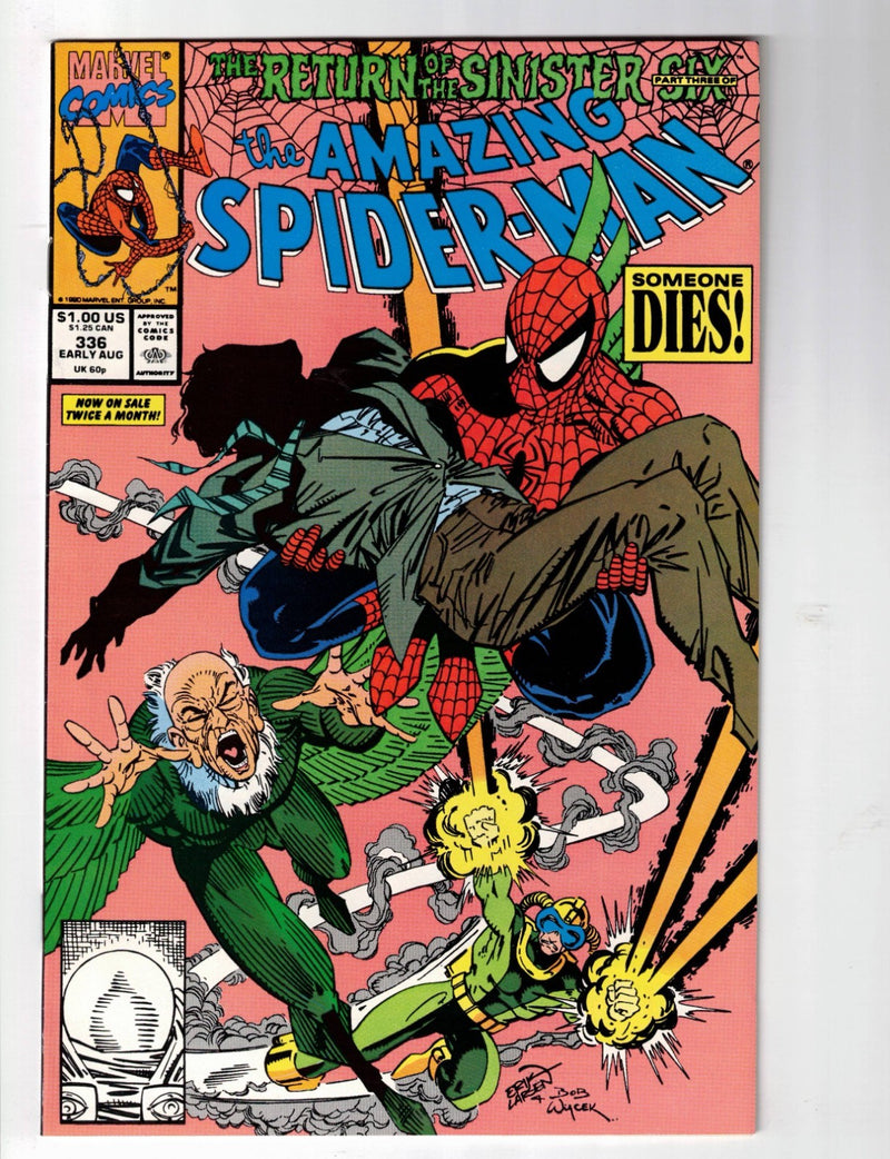 Amazing Spider-Man #336 1990 Direct Edition