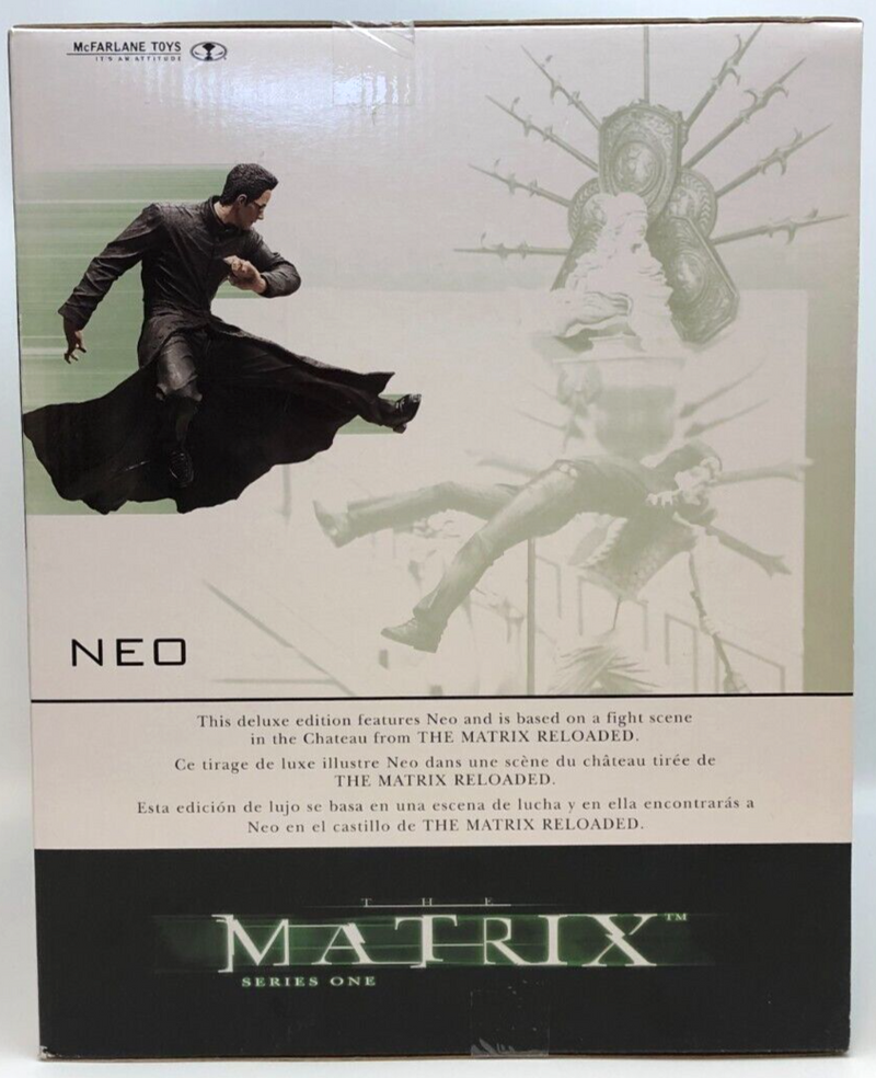 Neo Figure Chateau Scene The Matrix Reloaded 2003 McFarlane Toys Sealed