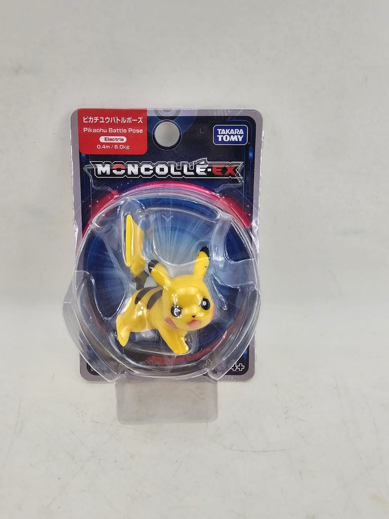 *RARE* Moncolle EX Pokemon Pikachu BATTLE POSE 2 in/5 cm Figure Takara Tomy NEW