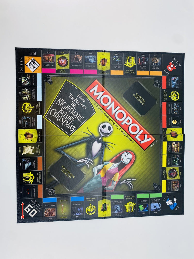 Monopoly Disney Tim Burton's The Nightmare Before Christmas Minty 100% Complete