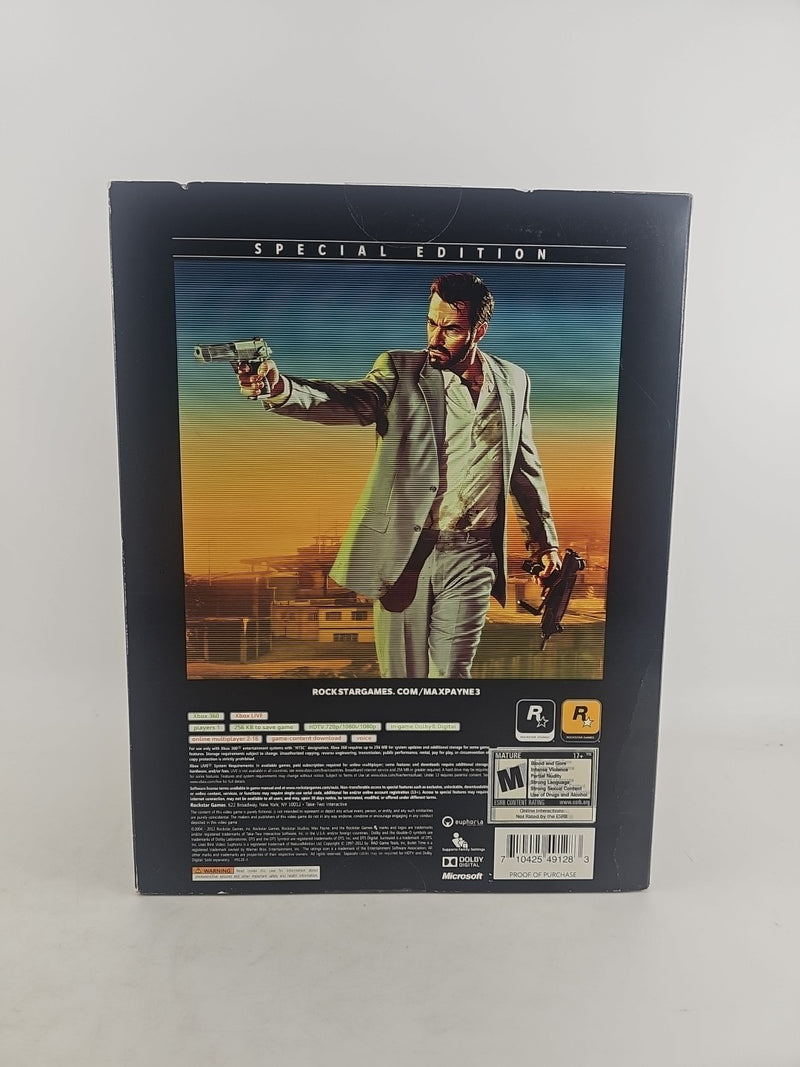 Max Payne 3 -- Special Edition (Microsoft Xbox 360, 2012)