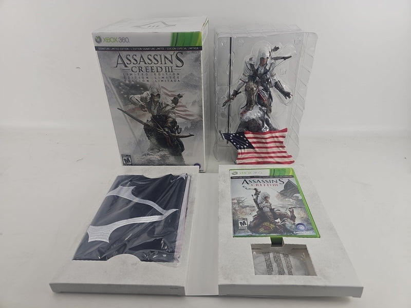Assassin's Creed III 3 Xbox 360 Limited Edition Box Set Game Statue Complete
