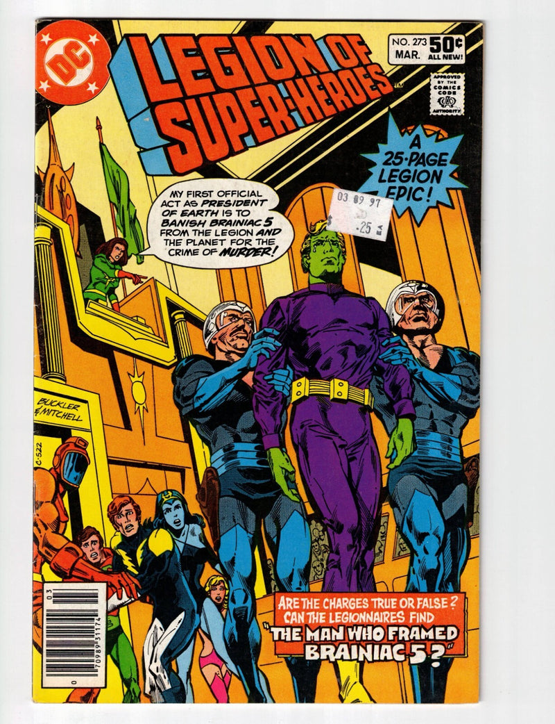 Legion Of Super Heroes #273 Direct Edition