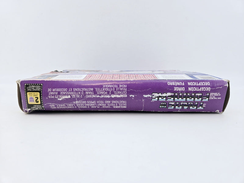 Dirge 1985 G1 TRANSFORMERS Vintage 100% COMPLETE CANADIAN BOX INSTRUCTIONS AUTH