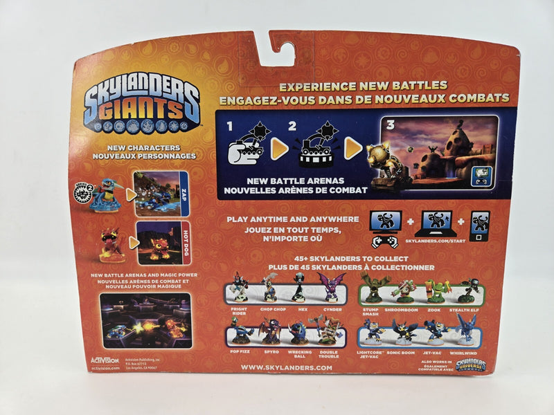 Skylanders Giants Scorpion Striker Battle Pack Zap Catapult Hot Dog Brand New