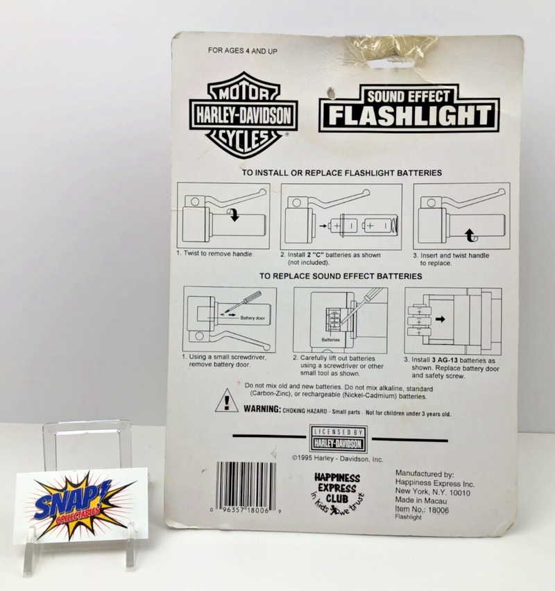Sound Effect Flashlight - Harley-Davidson - 1995 Happiness Express Club