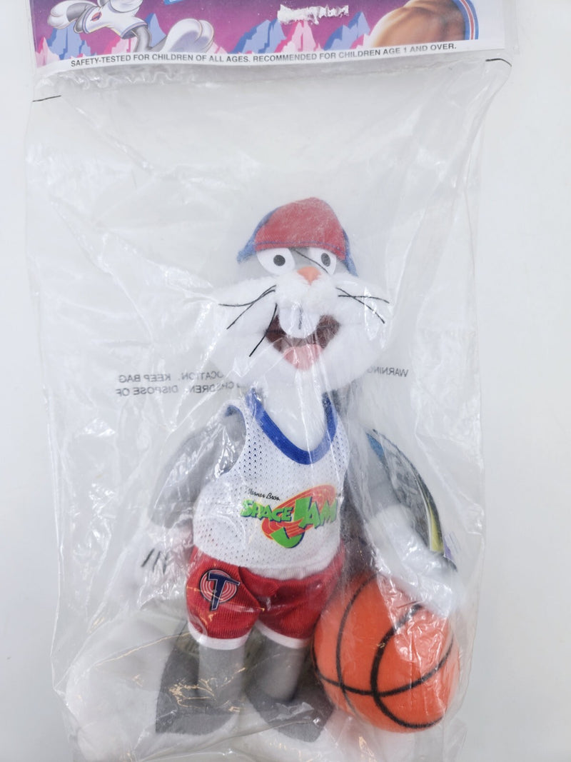 Vintage 1996 McDonald's Warner Bros. Space Jam Tune Squad Plush BUGS BUNNY NEW