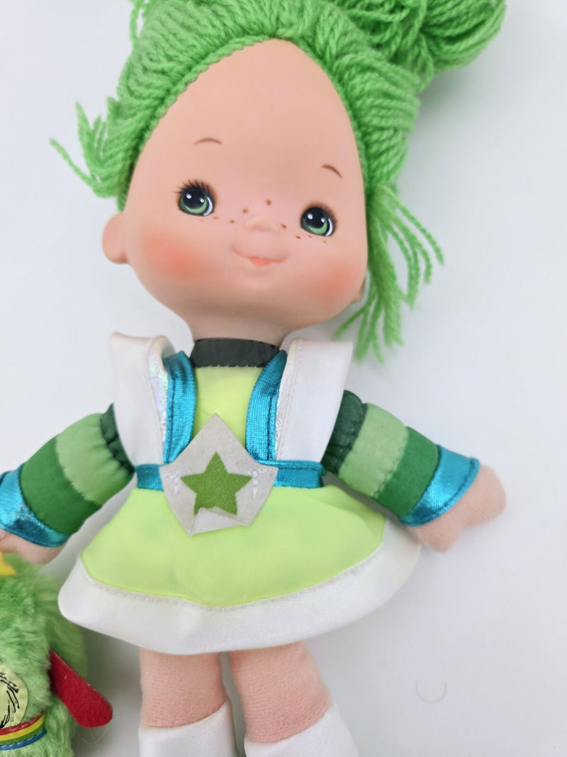 Vintage Mattel Hallmark Rainbow Brite Patty O'Green Doll & Lucky Sprite 1983
