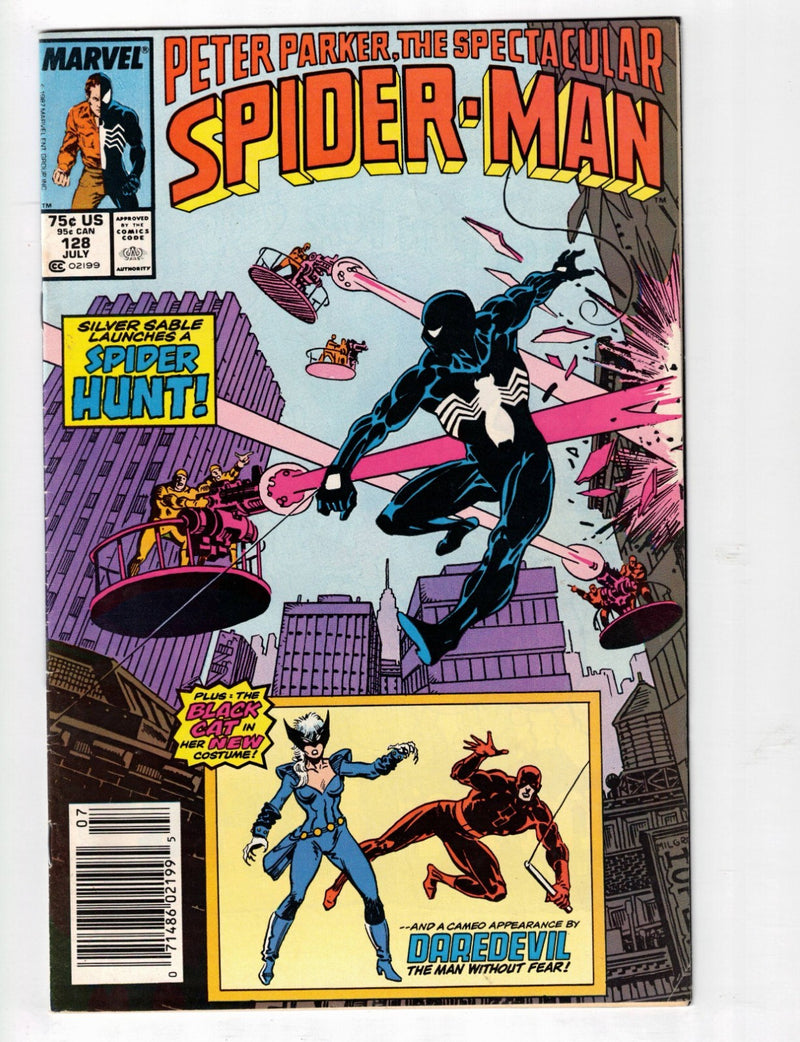 Peter Parker: The Spectacular Spider-Man #128 1987 Newsstand Variant