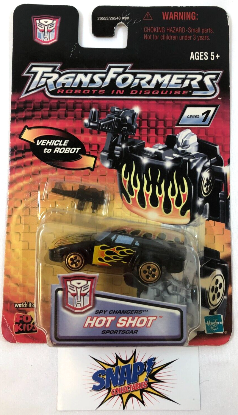 Hot Shot - Transformers - Spy Changers - Fox Kids - 2001 Hasbro (See Photos)