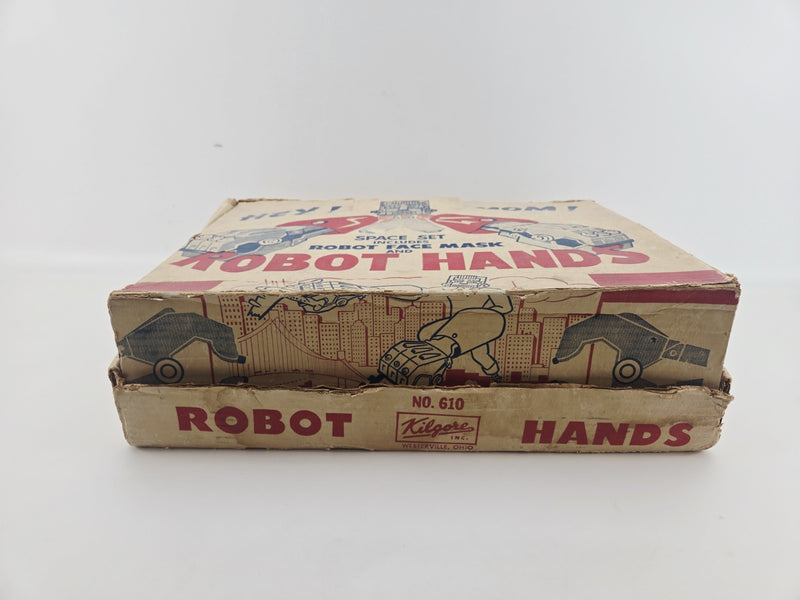 Vintage 1958 Kilgore Toys Robot Hands & Mask Space Set w/Display Box! Very Rare!