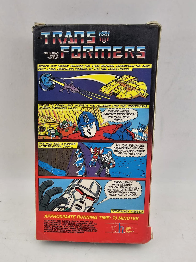Vintage Transformers Volume 1 More Than Meets the Eye VHS Tape Big Box RARE