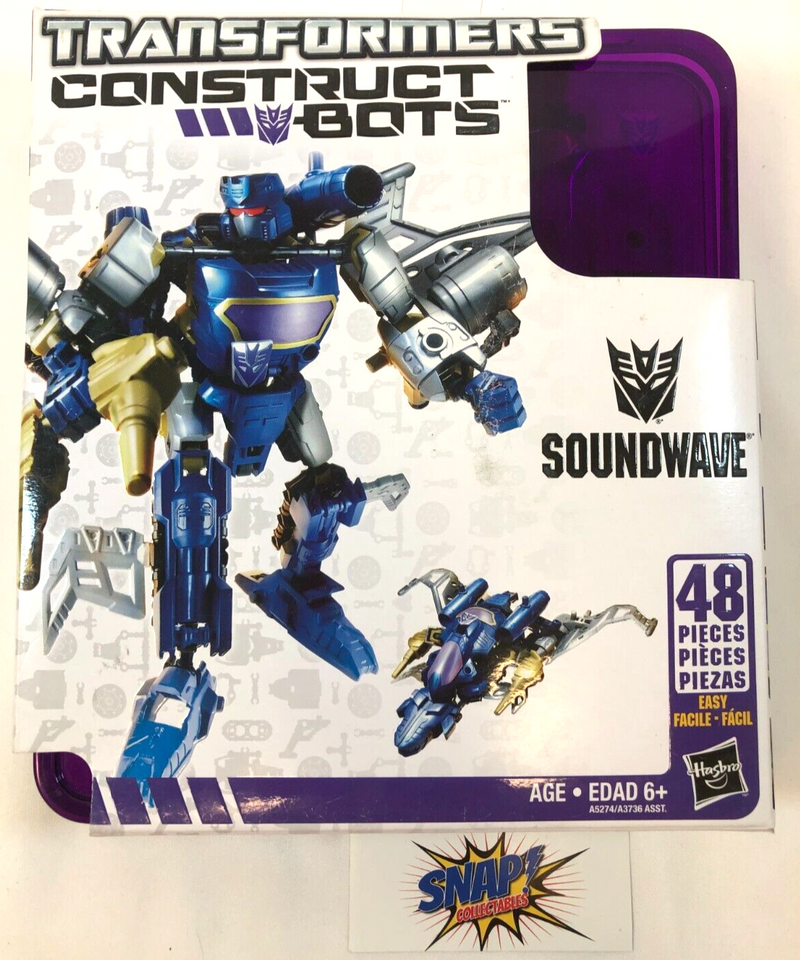 Soundwave - Transformers - Construct bots - 2012 Hasbro