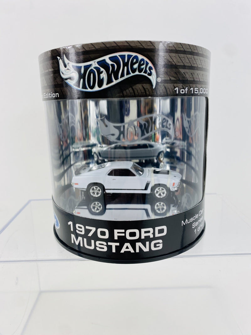 Hot Wheels 1970 Ford Mustang WHITE  1 of 15,000 Limited Edition ~Cool Display