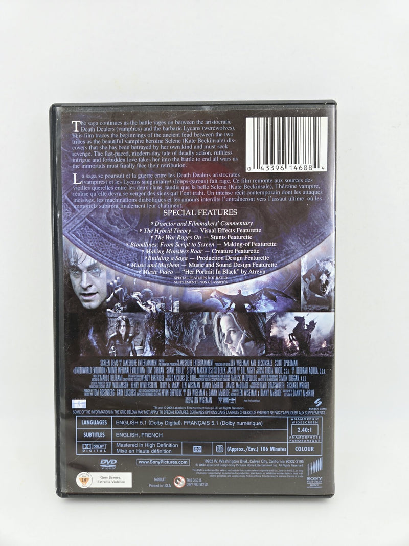 Underworld: Evolution (DVD, 2006, Canadian Special Edition)