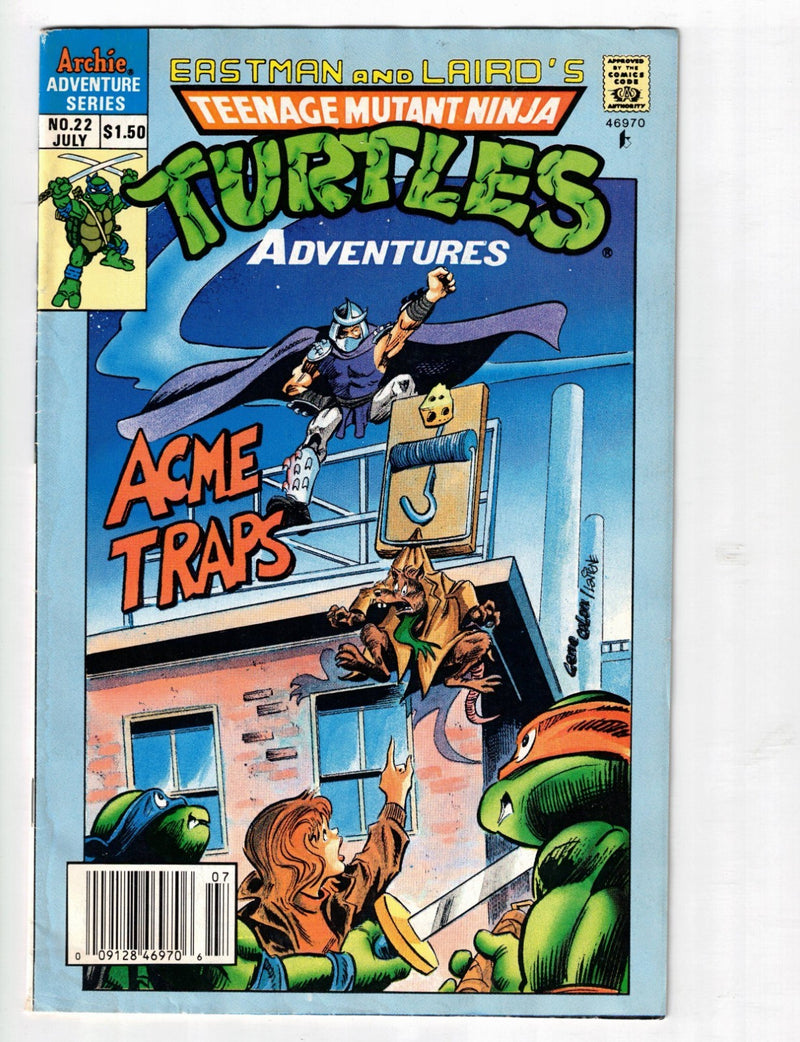 Teenage Mutant Ninja Turtles Adventures #22 1991 Canadian Price Variant