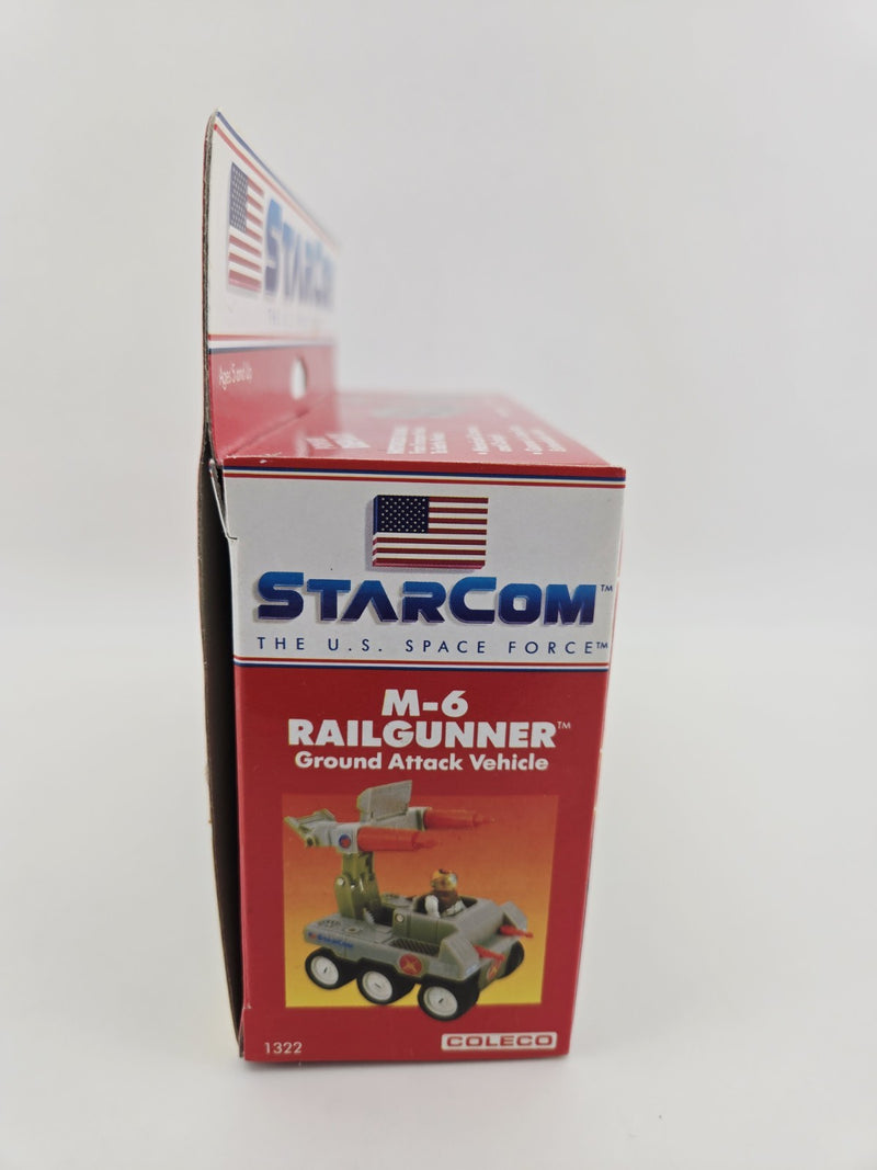 Starcom M-6 RAILGUNNER w/ RICK RUFFING 100% Complete Coleco 1986 PLEASE READ