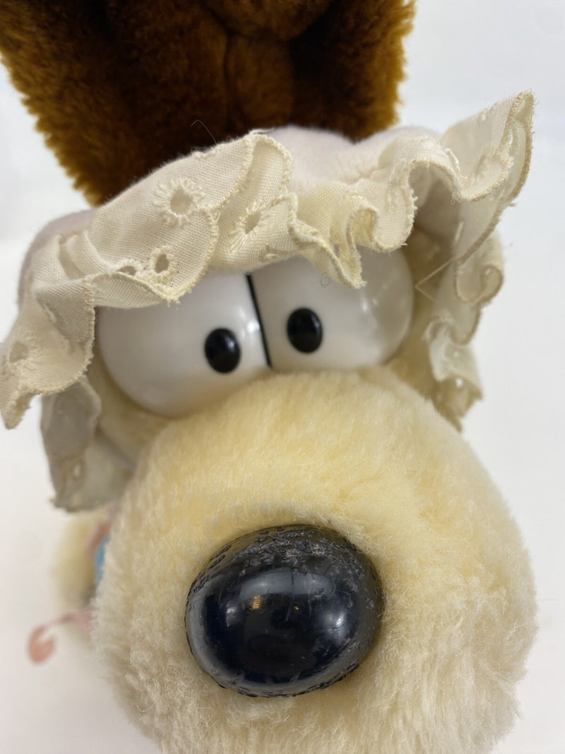 GARFIELD BABYKINS Odie Dog Plush Baby Binky Pacifier Rattle 11" Dakin 1983